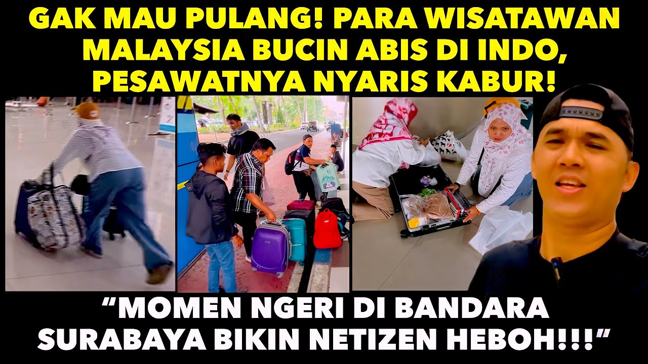 Gila Banget! Wisatawan Malaysia Bucin Abis di Indo, Pesawat Nyaris Kabur – Drama Ngeri di Surabaya!!