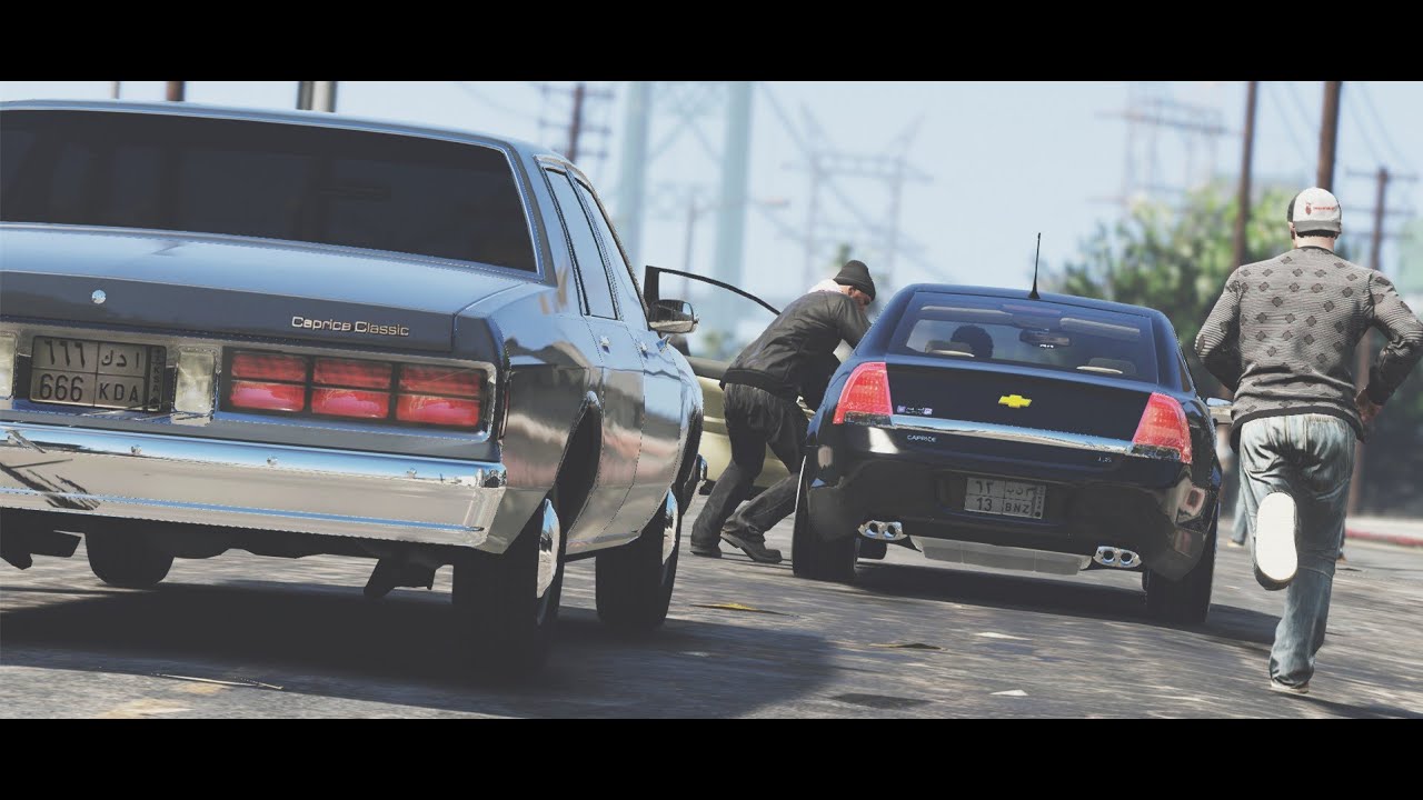 قامو بسرقة أكتر من سيارة ومن بينها كابرس عصابة محترفه حيرت الدوريات الأمنية ||قراند5 - GTA V