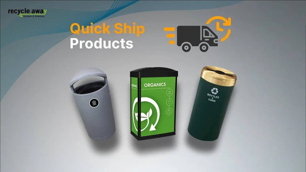 Premium Quick Ship Recycling Stations | Fast Commercial Waste Solutions