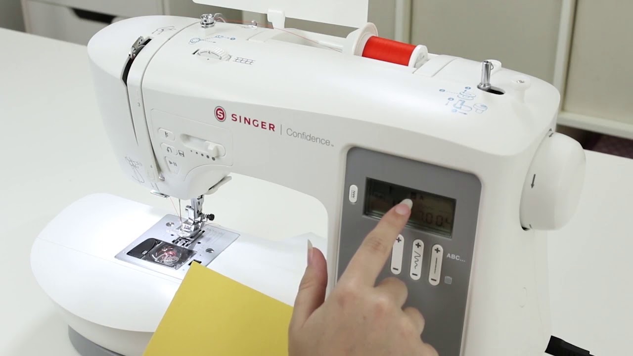 Escolhendo o ponto e costura - Singer Confidence 7640