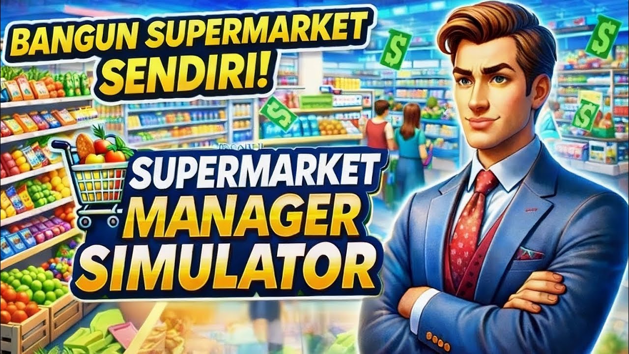 Bangun Supermarket Sendiri! 🛒 Supermarket Manager Simulator Gameplay Indonesia
