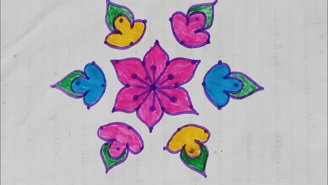 3 Days 3 Beautiful amazing creative grand colourful rangoli collections 🌺|@LalarangolibyA.K.R #video