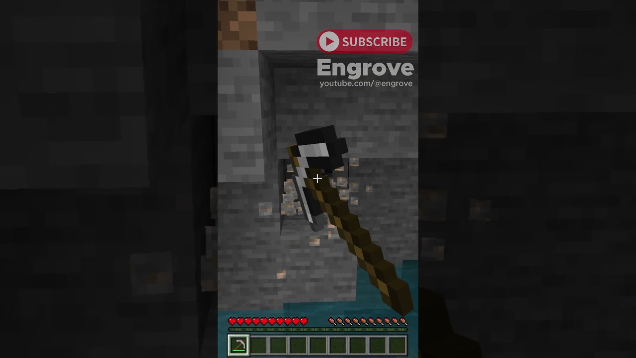 How to get raw iron in Minecraft #shorts