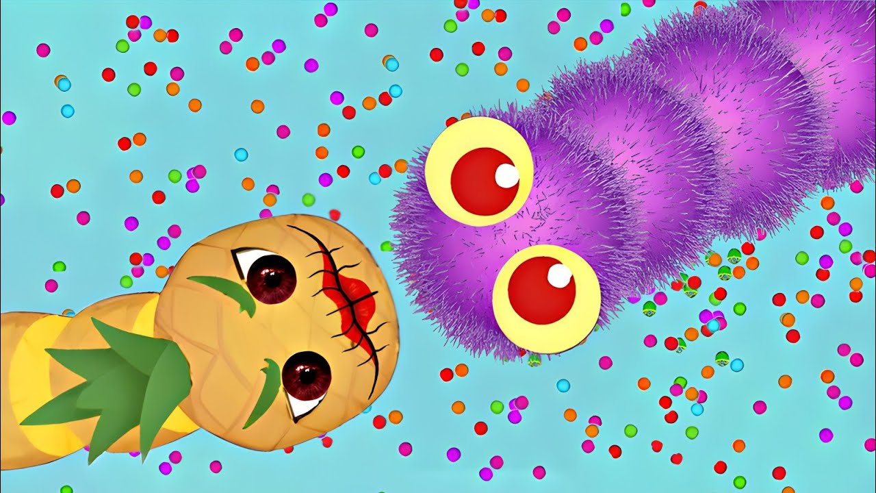 Snake Io 🐍 Ube Snake Vs Pinya Snake🐍 Epic SnakeIo Gameplay
