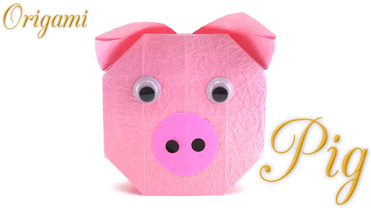 Easy Origami Pig Tutorial (Hyo Ahn)
