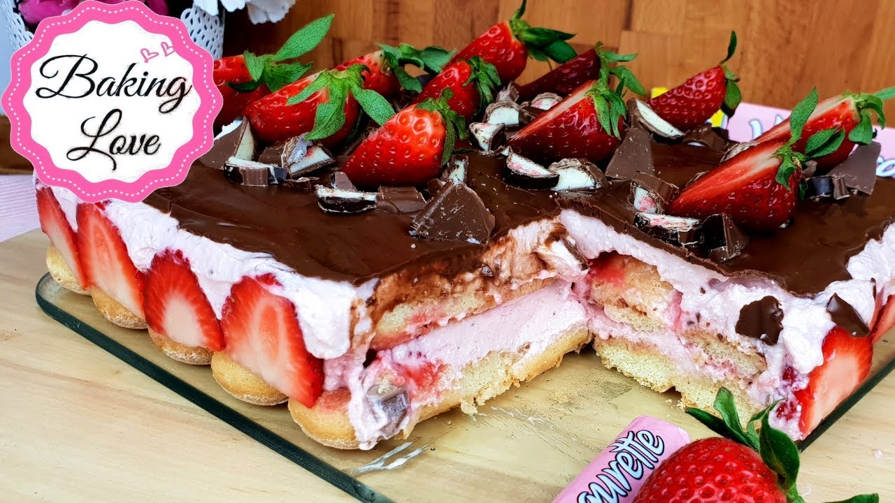 Unglaublich leckeres Yogurette Tiramisu I Erdbeer Tiramisu I No bake Erdbeertorte
