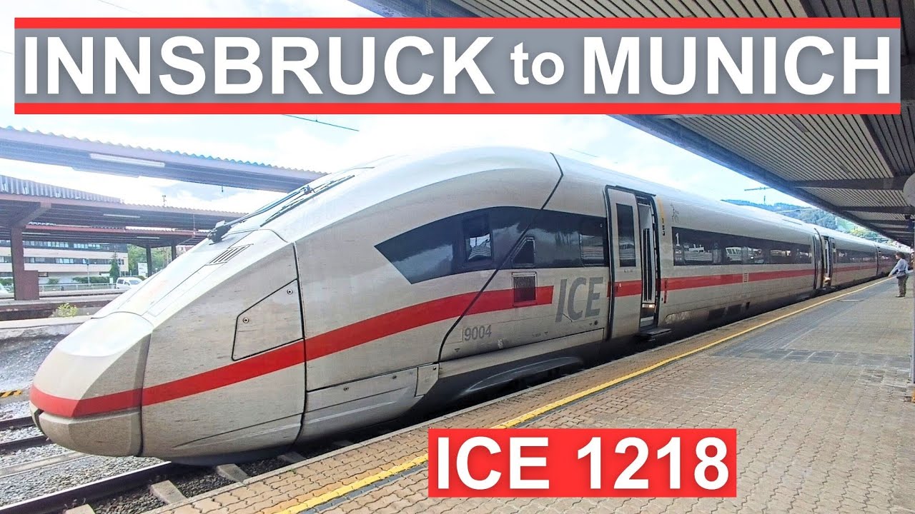 Austria to Germany by High-Speed Train from Innsbruck to Munich, ICE 4 First Class