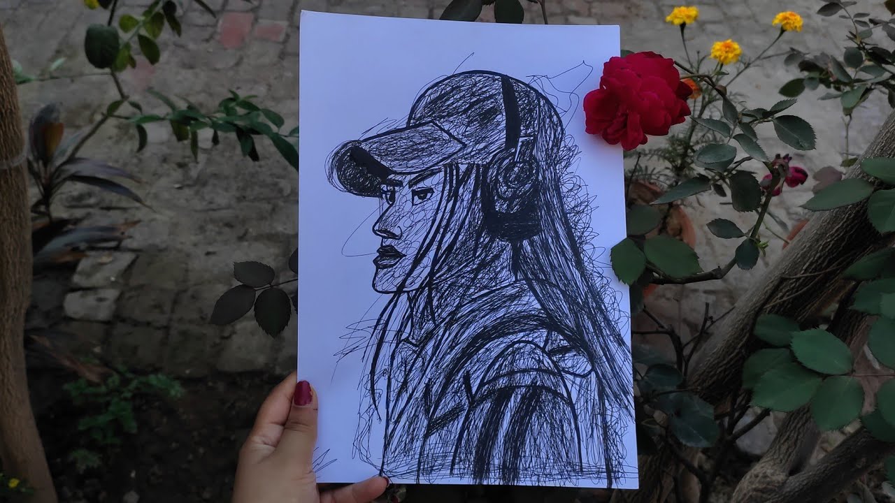 Sketching a Face for the first time 💖