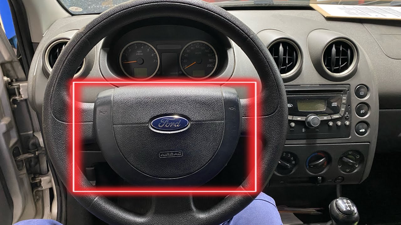 Como tirar a bolsa de airbag do FIESTA ECOSPORT ANTIGO