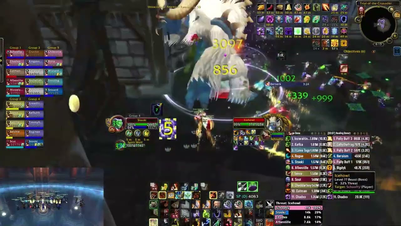 TOGC 25m HEROIC NORTHREND BEASTS RANK #1 ENHANCEMENT SHAMAN (Grobbulus)