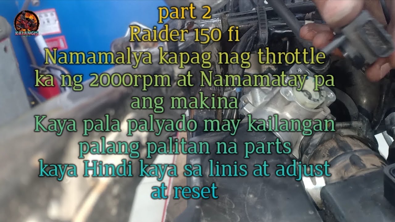Nalaman ko rin ang sira mo Raider150fi Namamatay ang makina sa 2000rpm #suzuki  #kalangismotovlog
