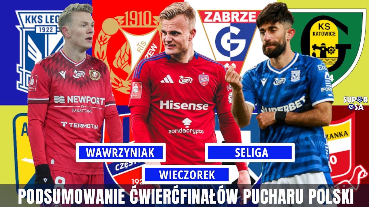 LECH I WIDZEW ODPADAJĄ Z PUCHARU POLSKI! RAK&Oacute;W, G&Oacute;RNIK I GIEKSA W P&Oacute;ŁFINALE | superESA podcast LIVE