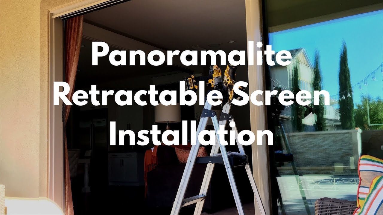🛠️ 8' Wide Single Panoramalite Side-to-Side Manual Retractable Screen Installed in SoCal