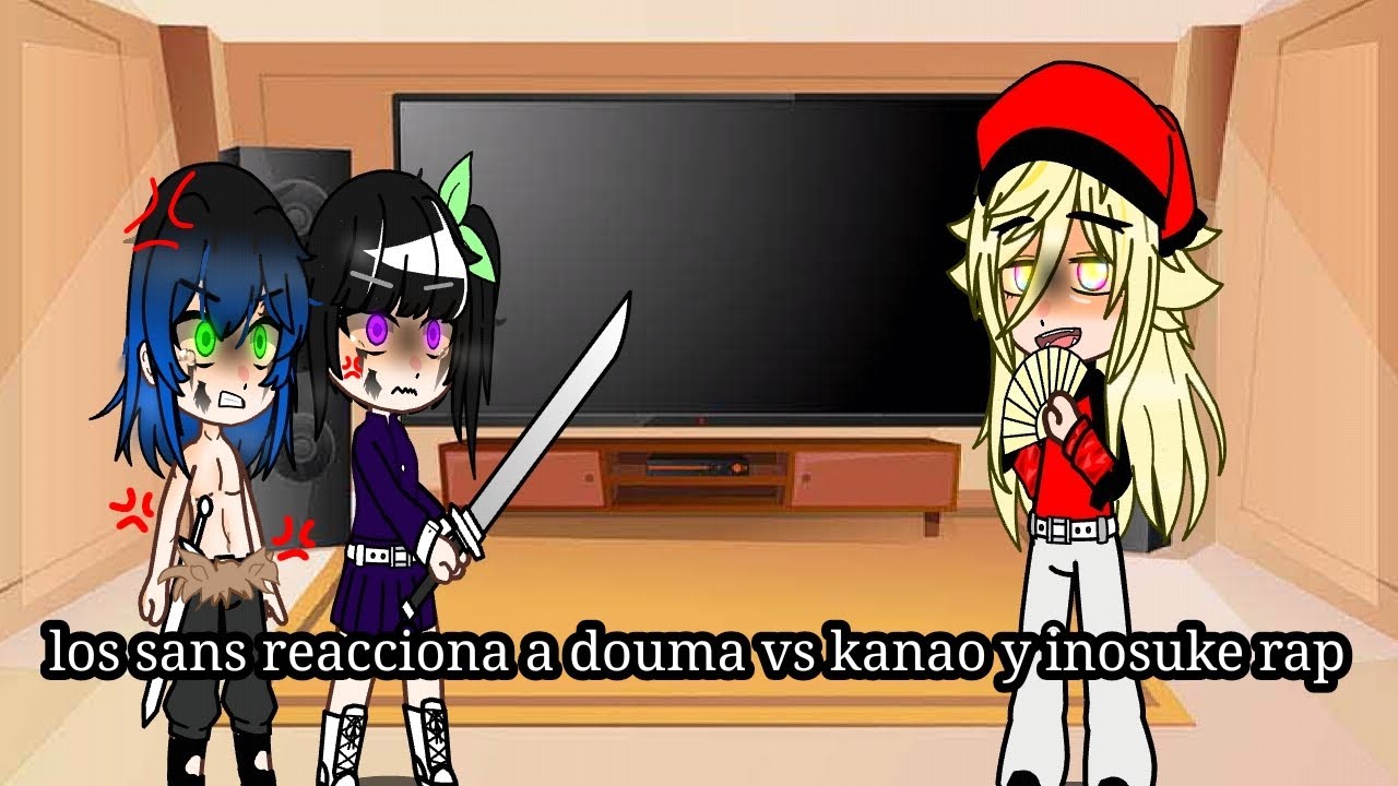 los sans reacciona a douma vs kanao y inosuke(@KybaRap )