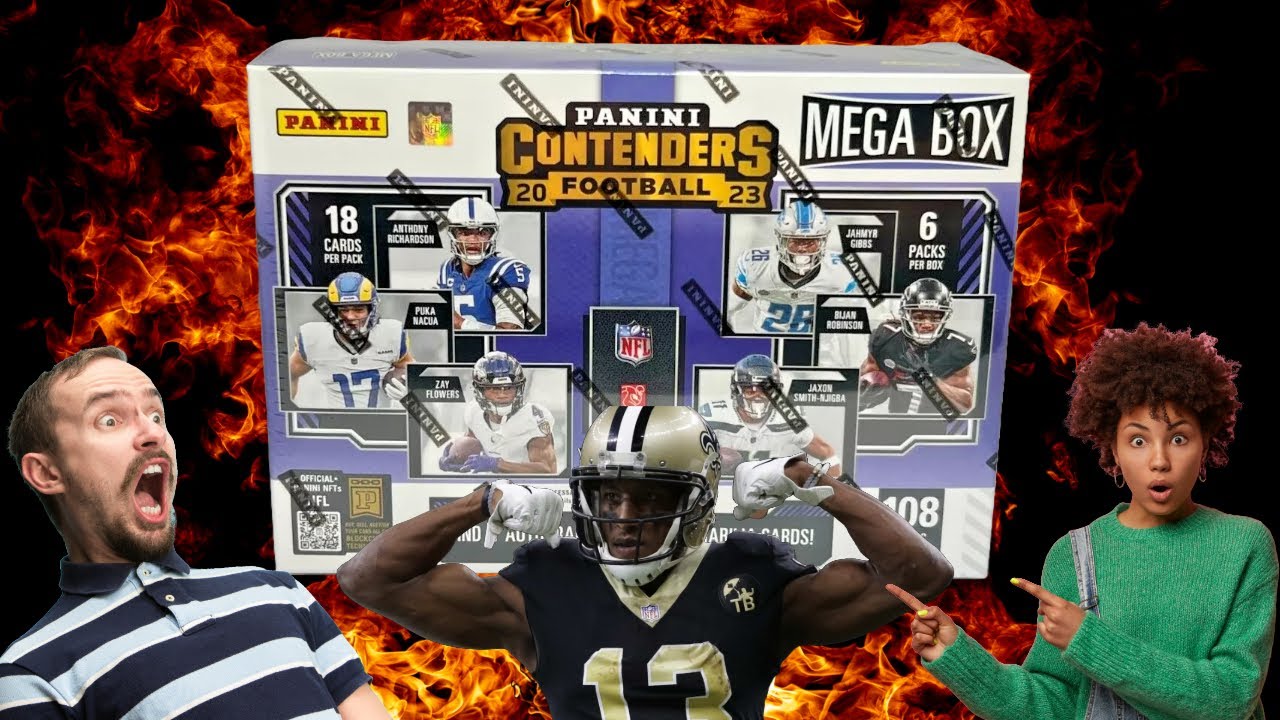 I Opened A 2023 Contenders Football Mega Box And Found Hits!