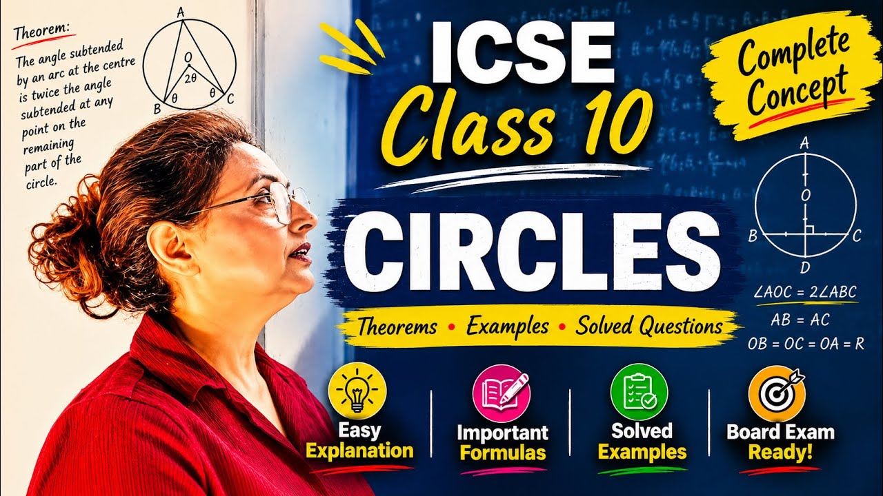Class 10 maths revision series(ICSE)- Circles