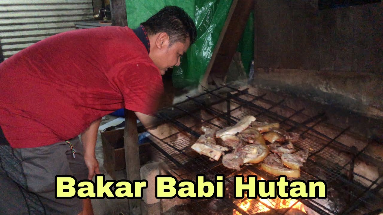 Bakar babi hutan bersama keluarga abun bilun || Ngelangkau hujung minggu