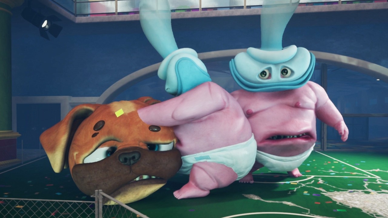 BINKY DRINKY vs CHOMPY CHASEY dark pals CLONE GLITCH