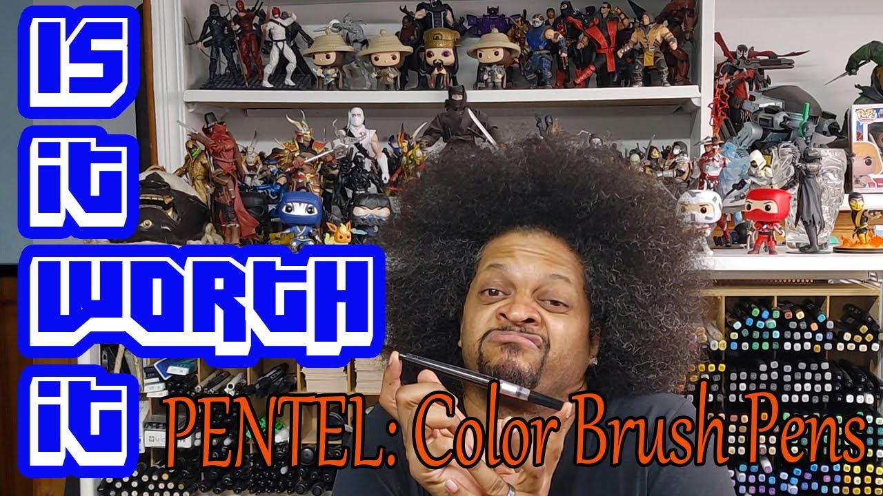 Цветные ручки-кисти #PENTEL — стоит ли оно того? Pentel — обзор продукта #brushpens