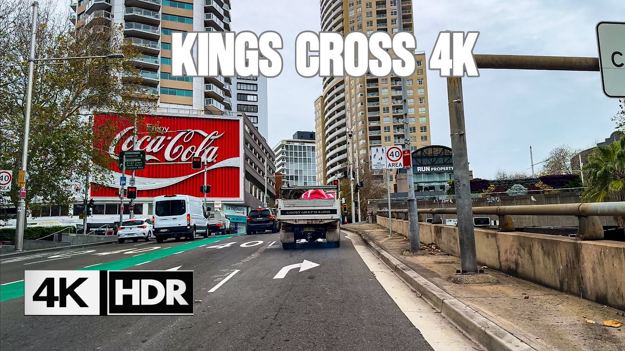 Winter Morning Sydney City Drive | 4K HDR 60FPS Tour | Woolloomooloo to Canterbury  Via Newtown