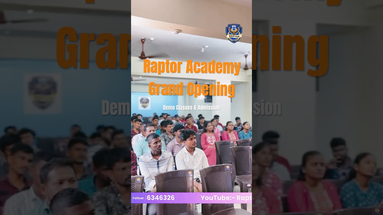 రాప్టర్ అకాడమీ ఓపెనింగ్ | Demo Classes ప్రారంభం | New Batch Started Oct 26th #admissionsopen