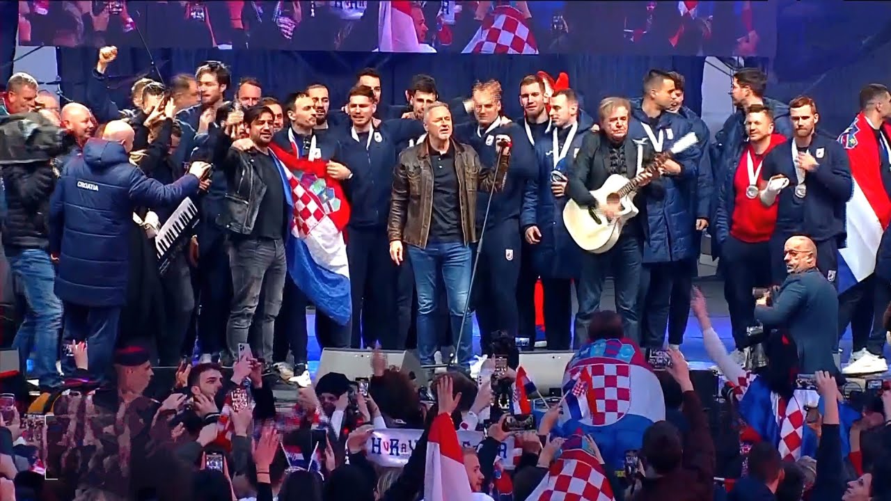 Zagreb:Proslava svjetskog srebra u rukometu! - 3.2.2025.