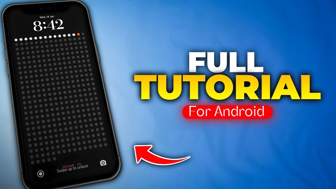 The life calendar wallpaper in Android | life calendar setting | calendar wallpaper android