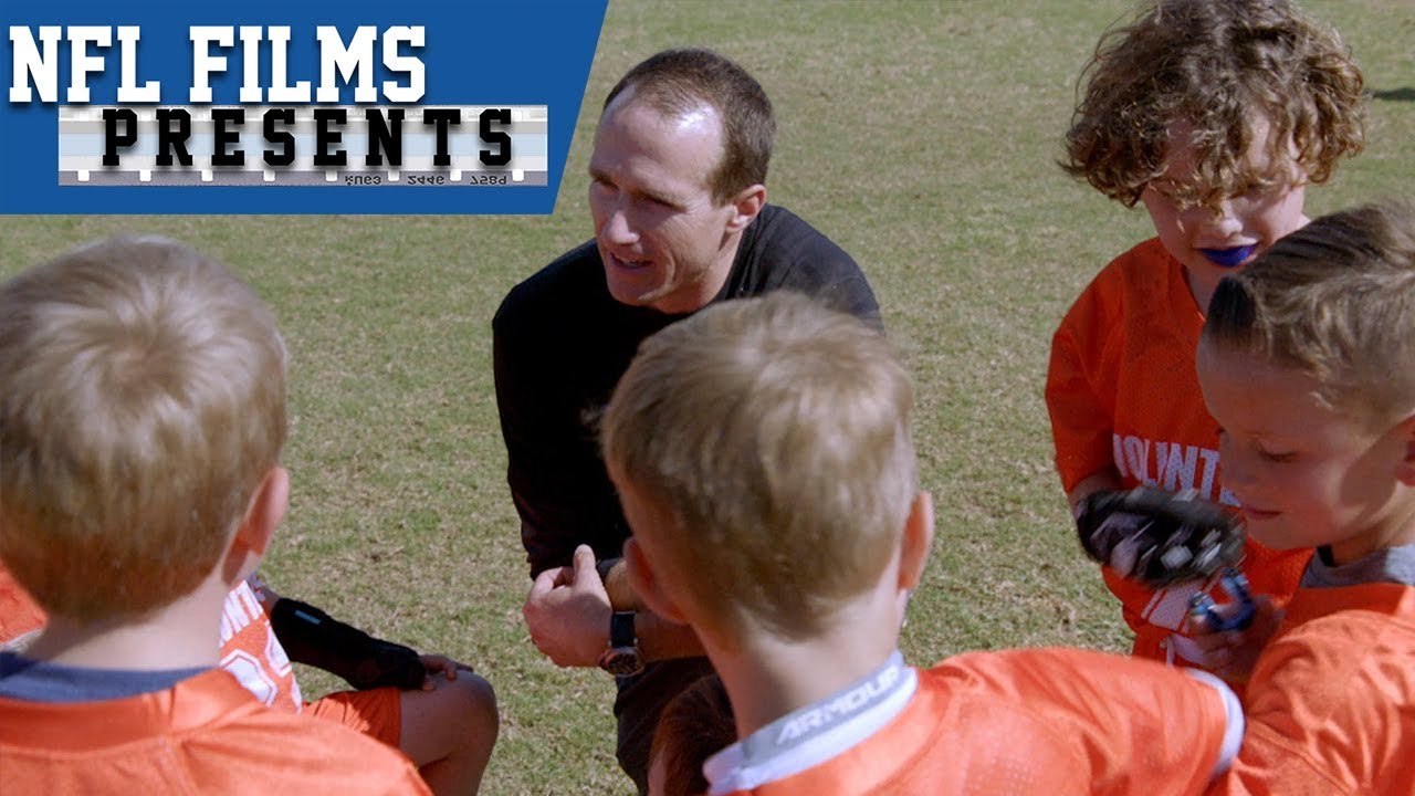 Drew Brees Loves His Second Job: Kids Flag Football Coach | NFL Films Presents