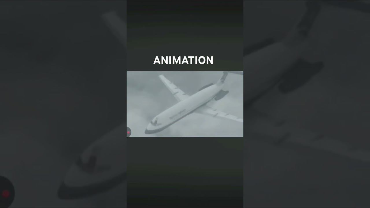 Animation vs Real life - British Airways Flight 5390 #planecrash