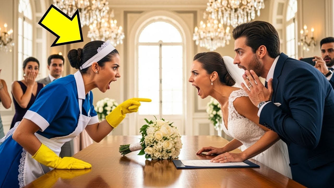 5 SEGUNDOS ANTES DE SE CASAR NO CIVIL... A FAXINEIRA POBRE REVELOU O GOLPE DA ESPOSA DO MILIONÁRIO