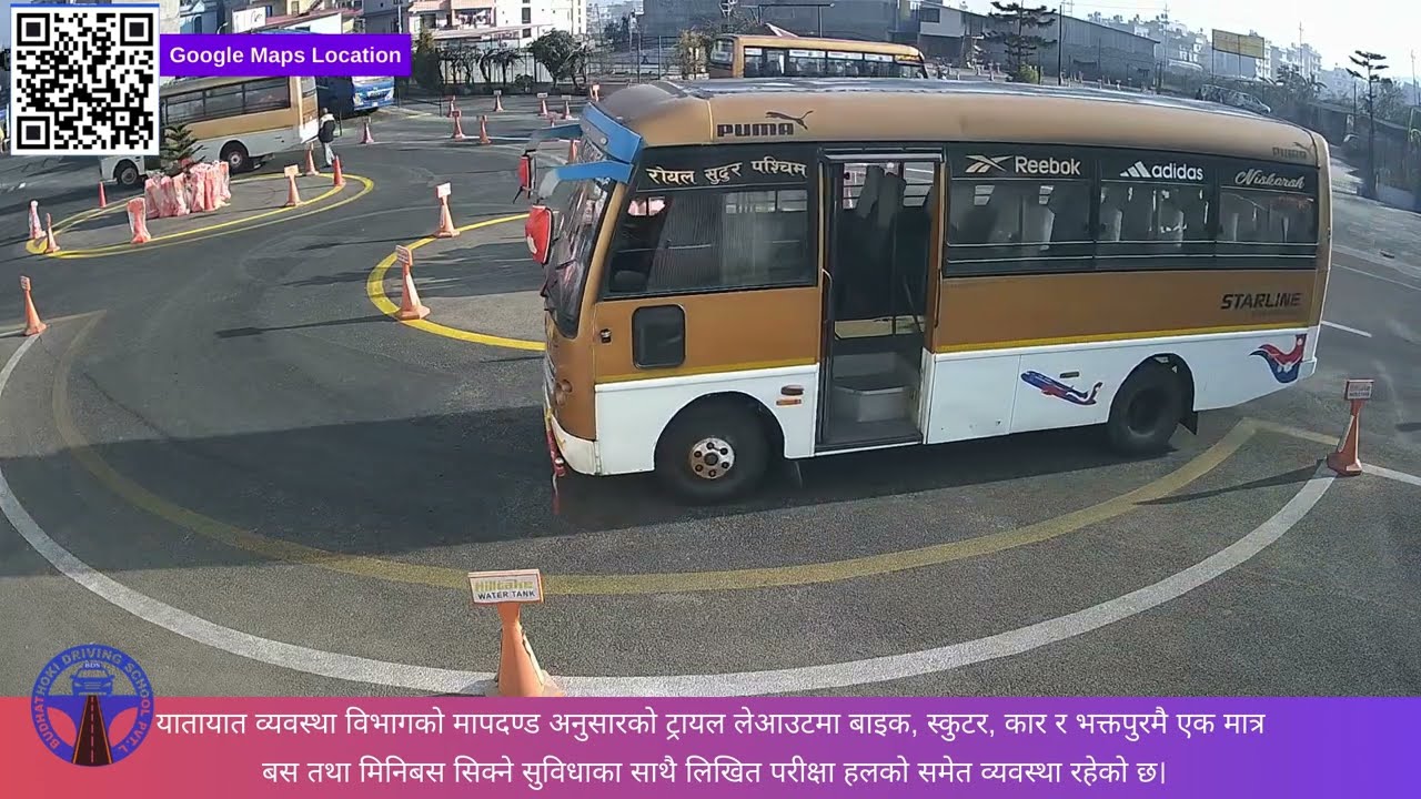 Bus Minibus Car Driving License Trial practice in Nepal