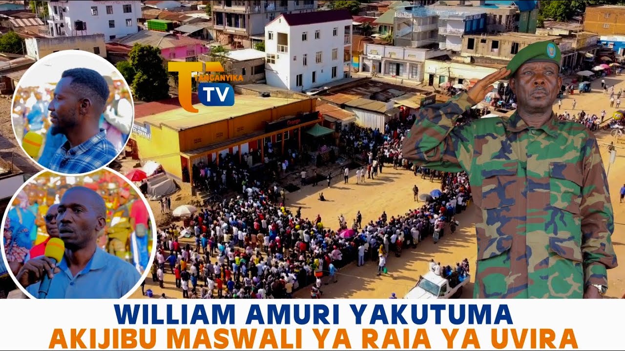 JEMEDARI AMURI WILLIAM YAKUTUMBA AKIJIBU MASWALI YA RAÏA YA MJI WA UVIRA KWA UWAKIKA