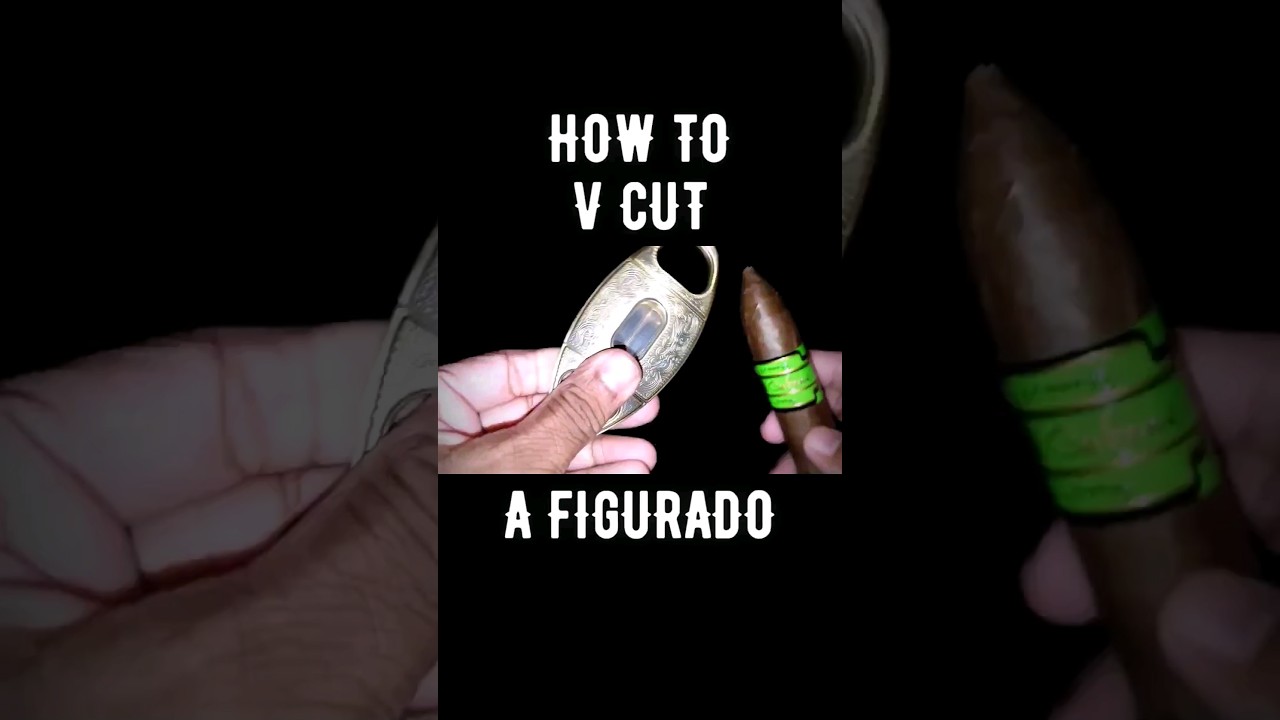 V cut your figurado cigar like a boss 😎 #cigars #accessories #howto #luxury #lifestyle #shorts #good
