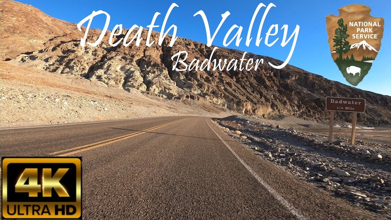 Riding Death Valley National Park Part 1.  Soothing POV 4K motorcycle ride (with music).