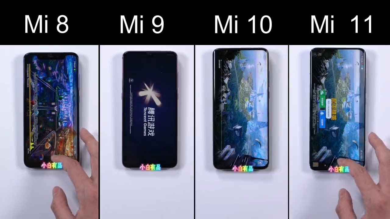 Mi 8 Vs Mi 9 Vs Mi 10 Vs Mi 11 Speed test !