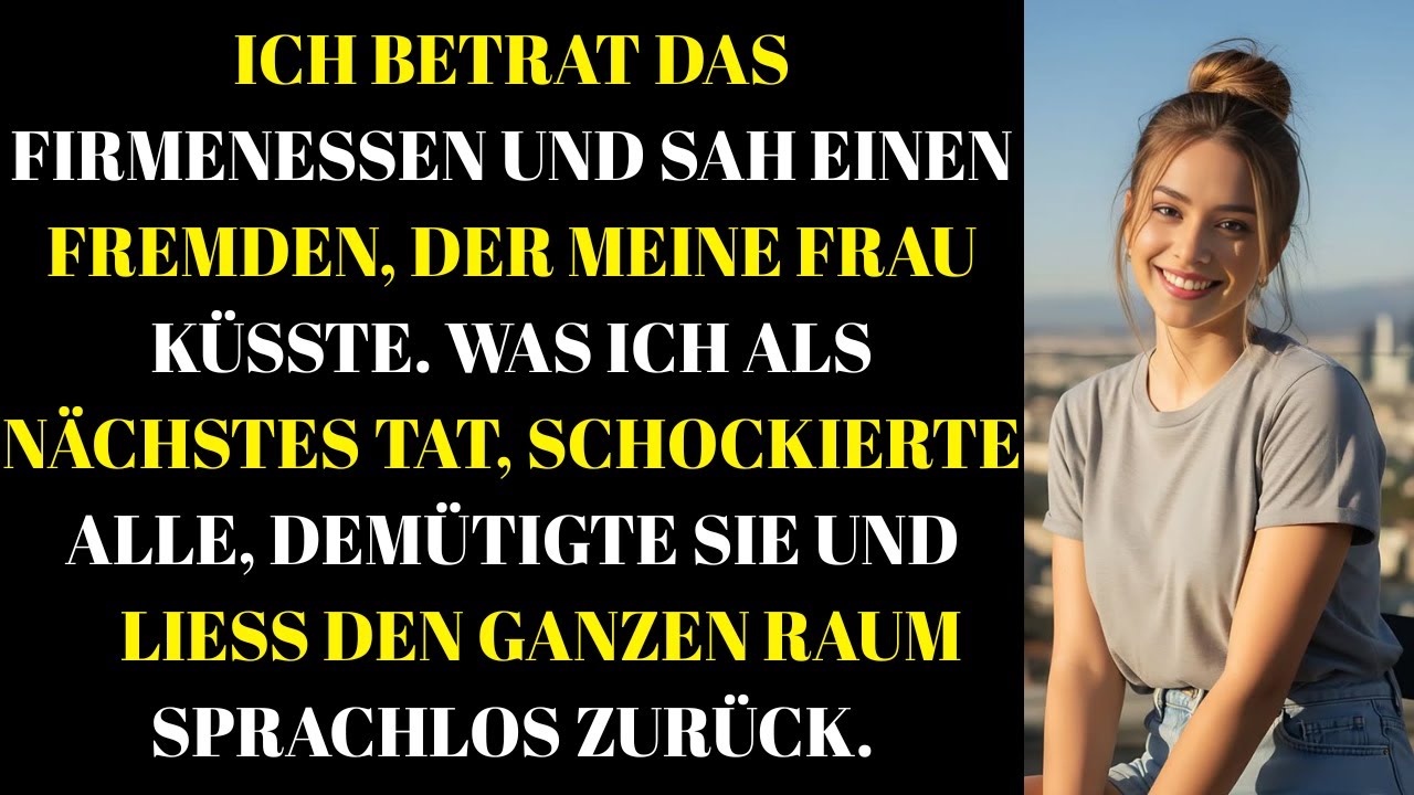 Ich betrat das Firmenessen und sah einen Fremden, der meine Frau küsste. Was ich als Nächstes tat