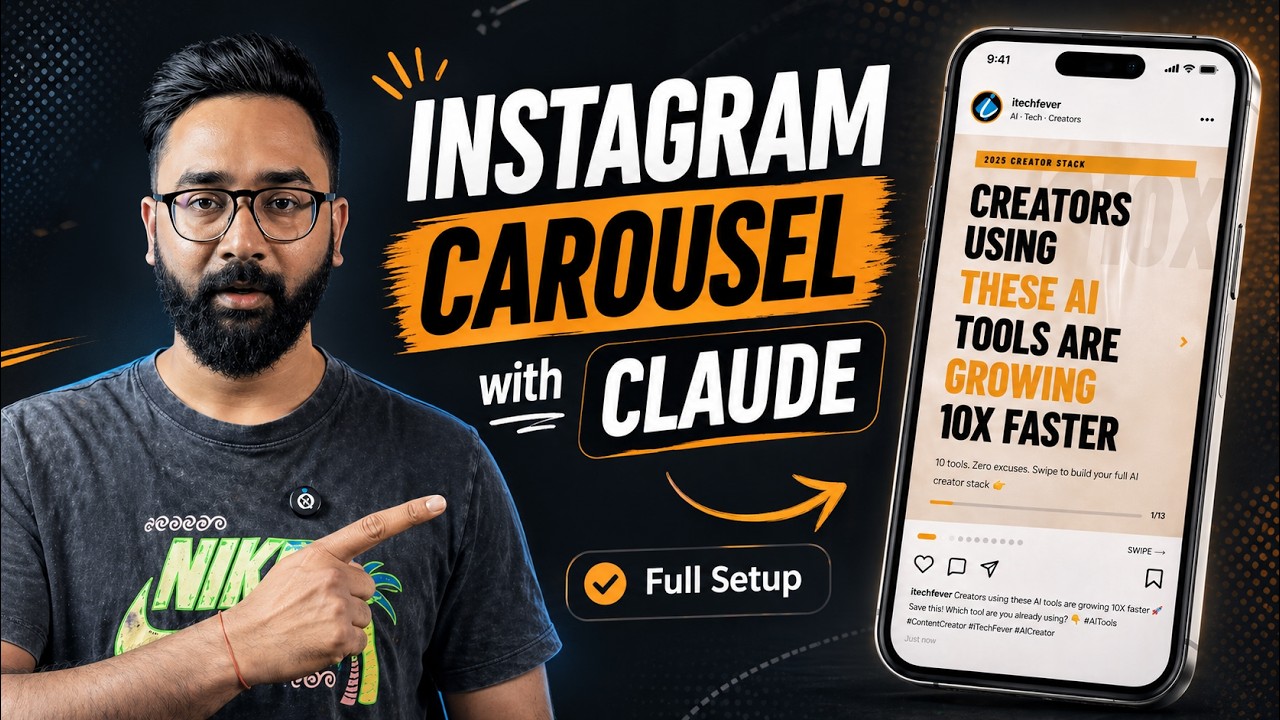 Claude AI создает для вас карусели в Instagram (дизайн не требуется).