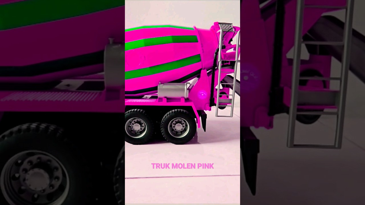TRUK MOLEN PINK, MIXER TRUCK #trukmolen #mixertruck #shorts