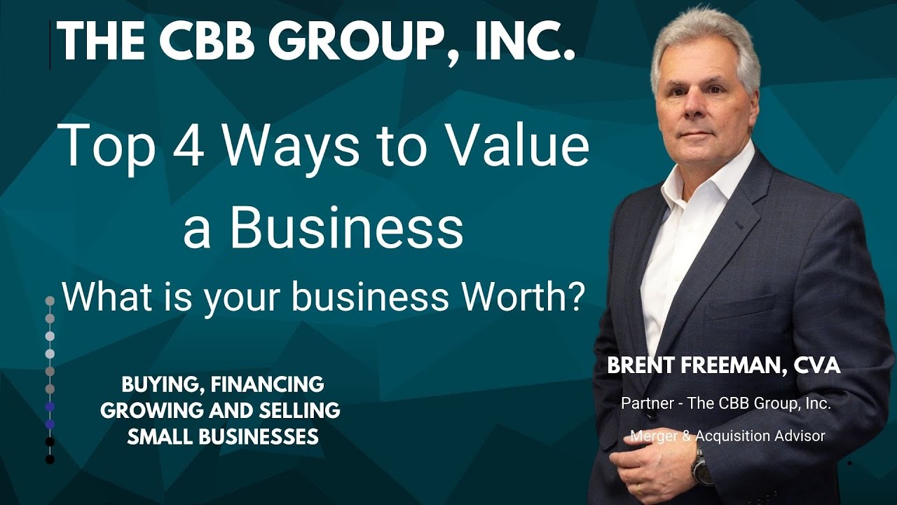 Top 4 Ways to Value a Business.  Understanding what your business is worth!