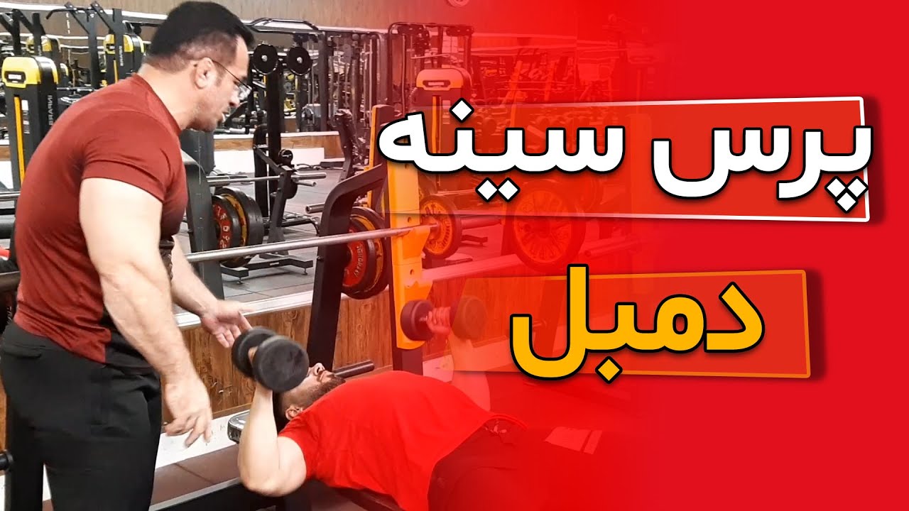 آموزش پرس سینه دمبل