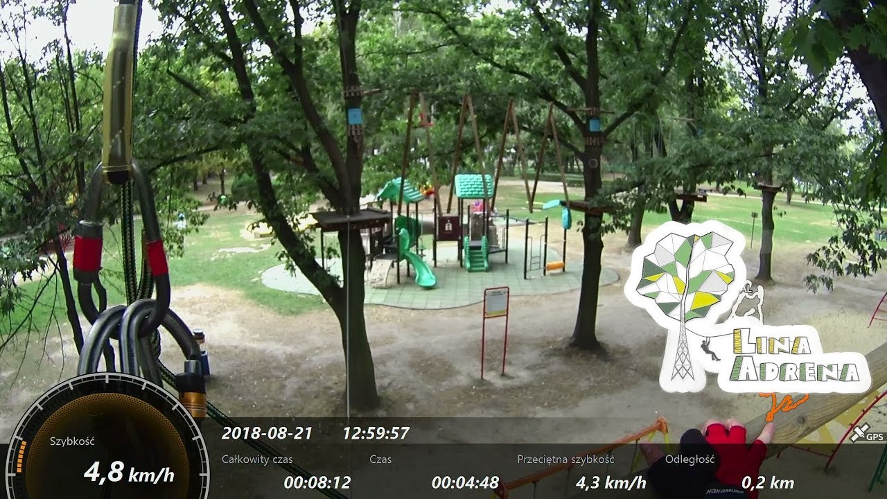 Park Linowy 54 - Lina Adrena - Trasa oficer 21.08.2018