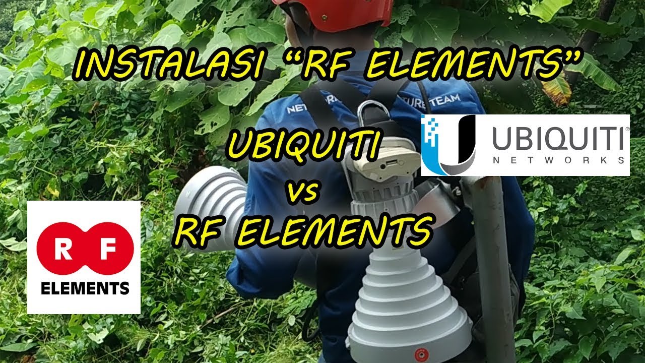Instalasi RF ELEMENTS (UBIQUITI vs RF ELEMENTS)