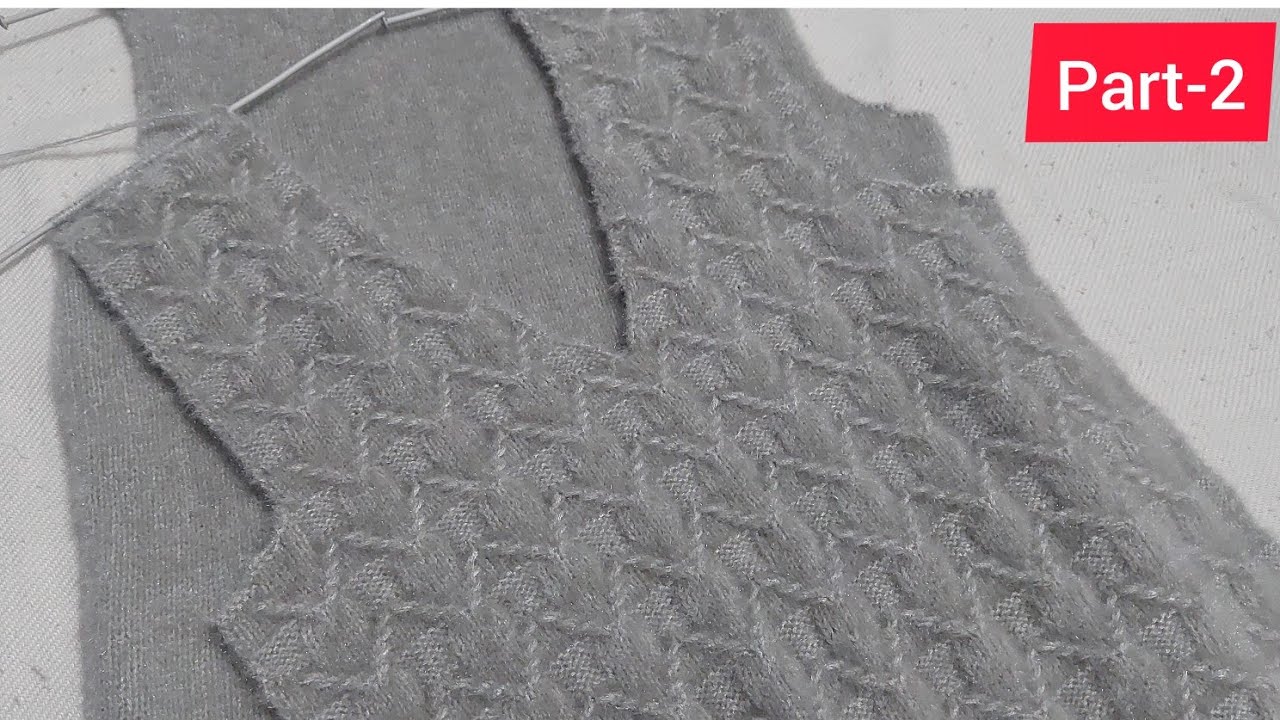 Part-2 ~XL Size Gents sweater के मुडढ़े और वी गले की घटाई कितनी और कैसे करें#688.