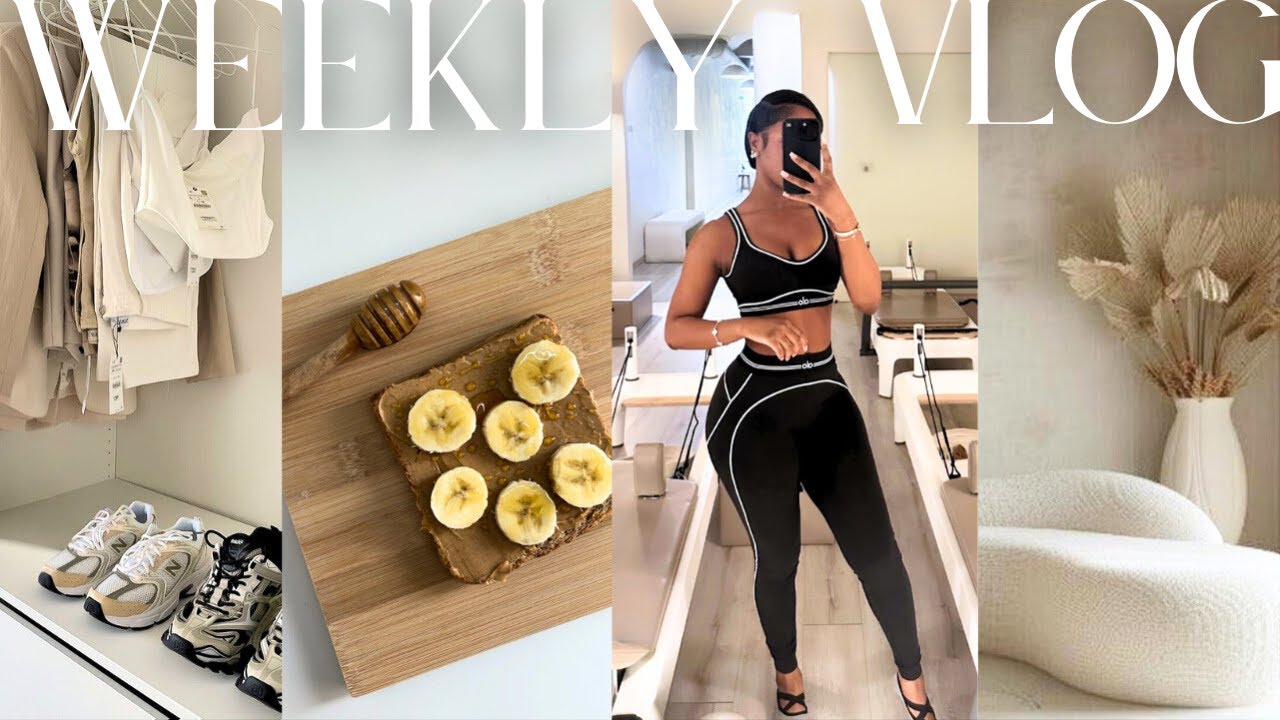 weekly vlog! getting back on track + productive days + closet clean out + pilates era + self-care