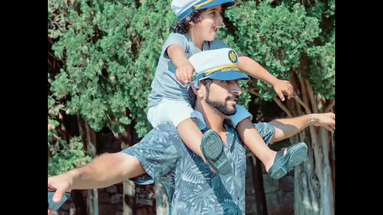 H H sheikh Hamdan  with his  best friend Mohammed bin Ahmed Jaber al Harbi เจ้าชายกับพระสหายน้อย