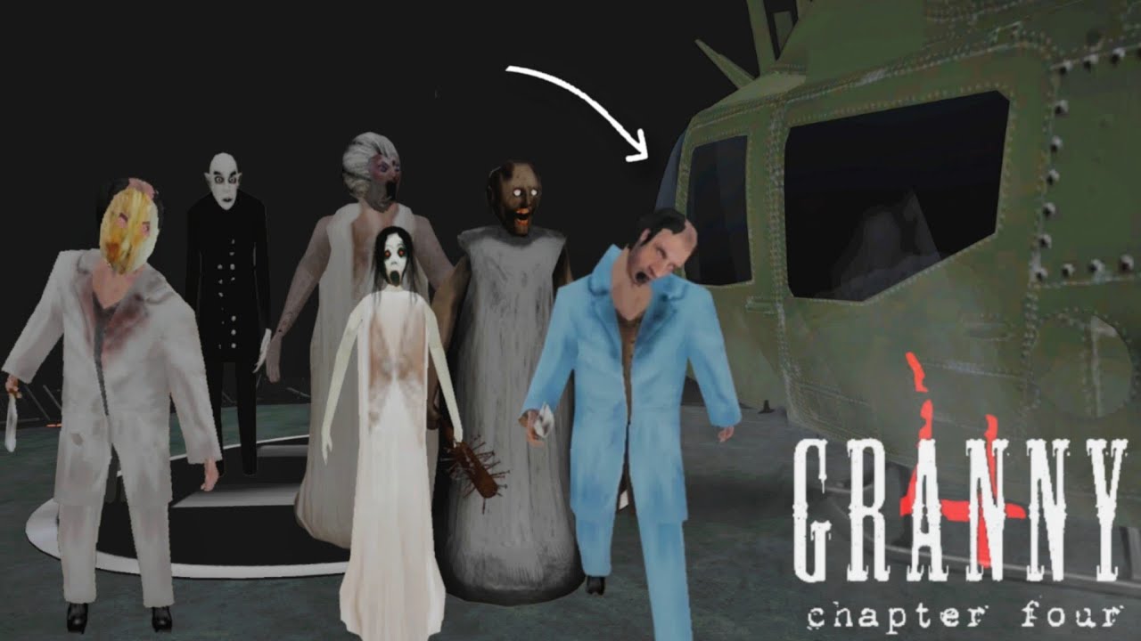 New Helicopter Escape with 3 Maniacs  in Granny 4 New Update