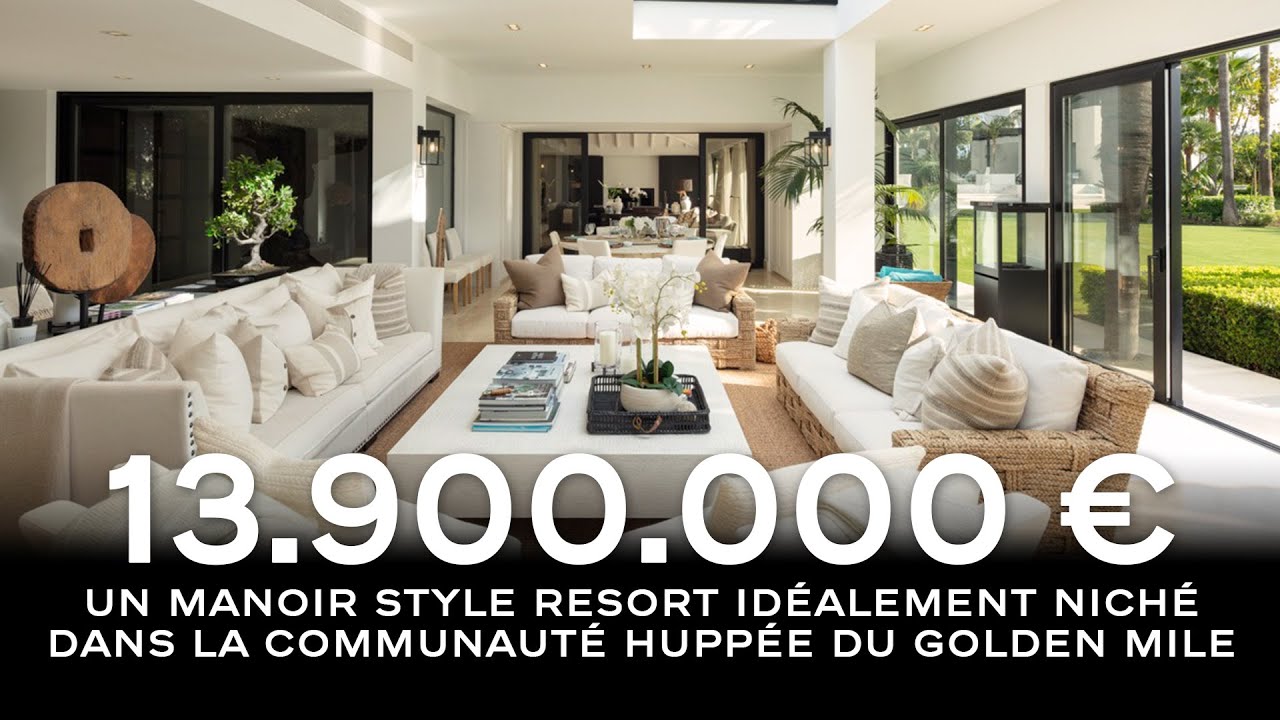 Immobilier Espagne l Visite d'une Villa Moderne à Marbella l €13.9 Millions