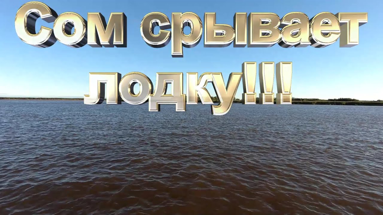 Сом срывает лодку!