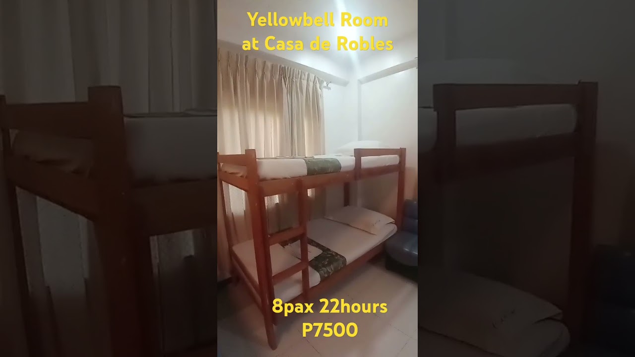 Yellowbell Room at Casa de Robles P7500 8pax 22hours