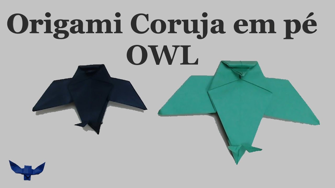 Como fazer Origami CORUJA rápido e fácil - artesanato em papel - paper craft